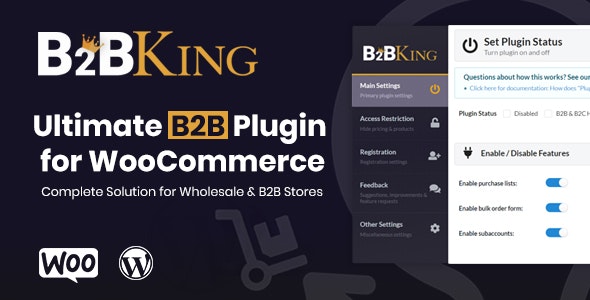 B2BKing v4.9.10 - The Ultimate WooCommerce B2B & Wholesale Plugin-第一书单资源