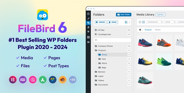 FileBird v6.0.5 - Media Library Folders-第一书单资源