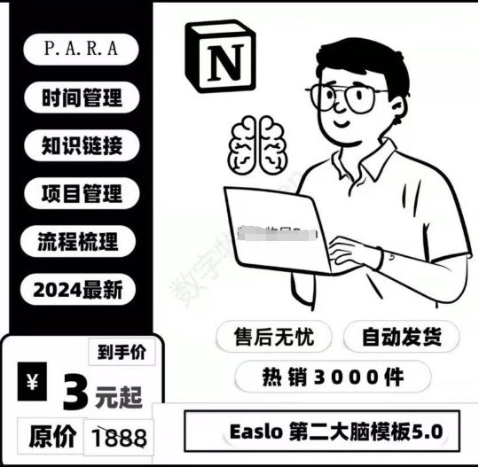 Notion第二大脑模板《Easlo大神》模板/阿汪同学合集下载-第一书单资源